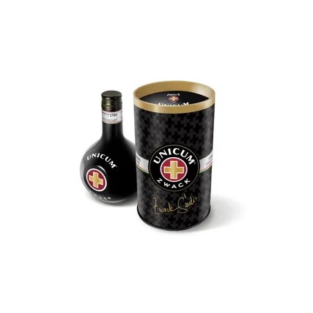 Unicum 40% 0,5l Fém DíszDoboz, DRS