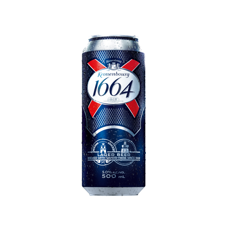 Kronenbourg 1664 dobozos sör 0,5l, DRS