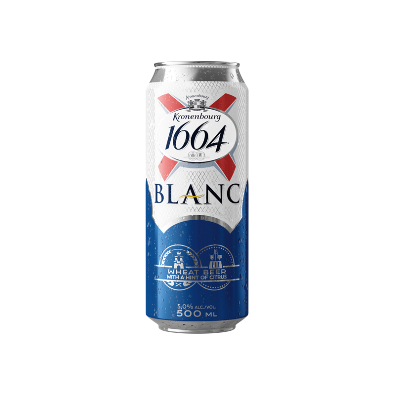 Kronenbourg blanc 1664 dobozos sör 0,5l, DRS