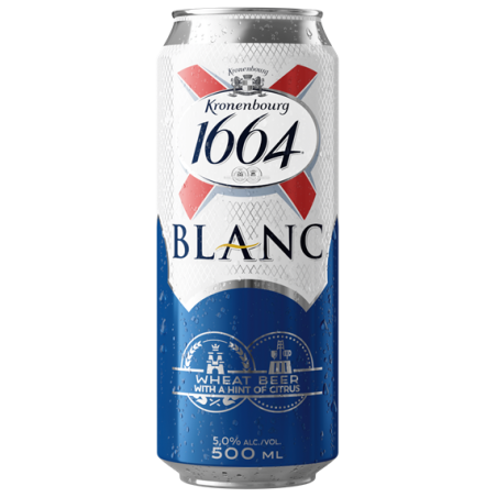 Kronenbourg blanc 1664 dobozos sör 0,5l, DRS