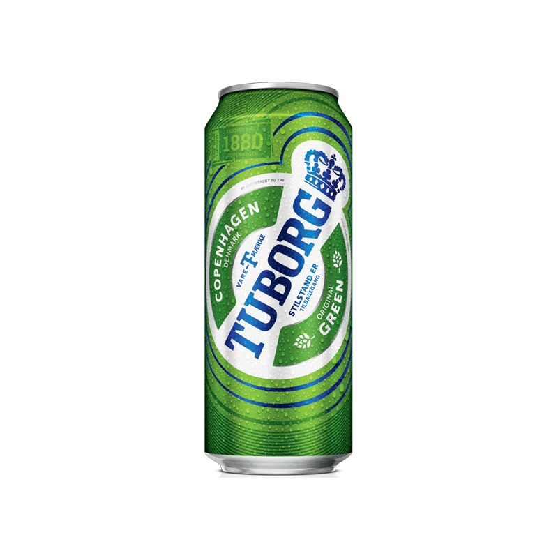 Tuborg green dobozos sör 0,5l, DRS