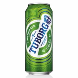 Tuborg green dobozos sör 0,5l, DRS