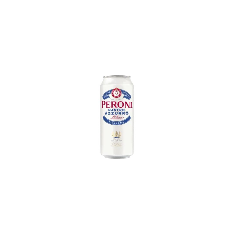 Peroni Nastro Azzuro 5% dobozos sör 0,5l DRS