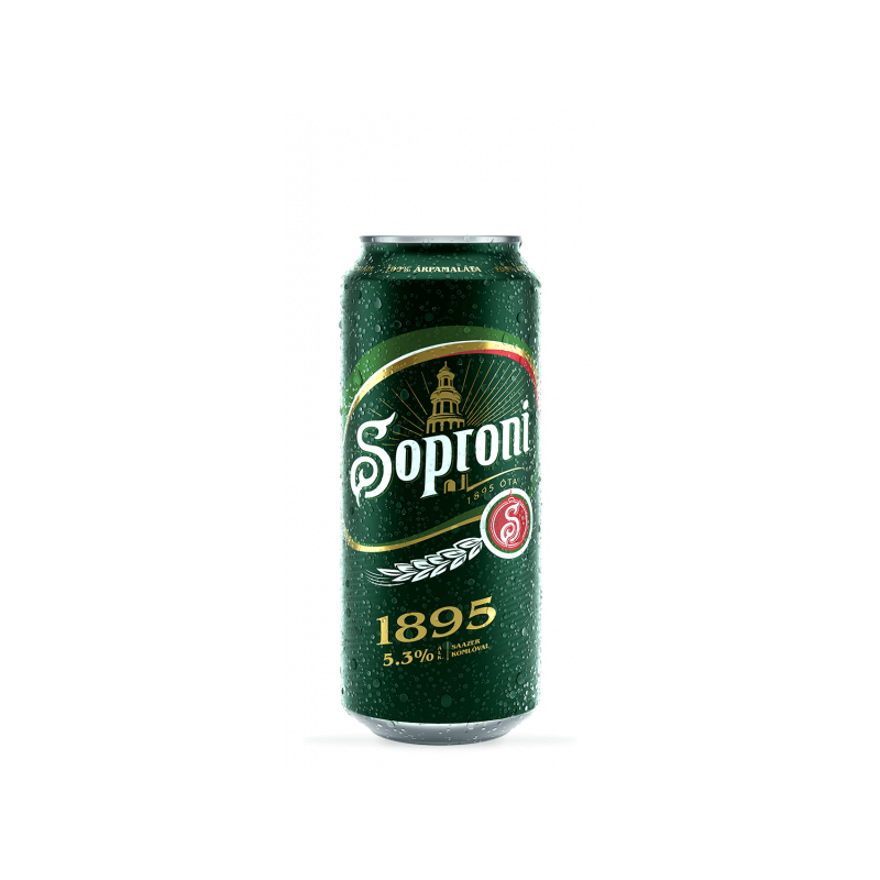 Soproni 0,5l dobozos sör 1895, DRS