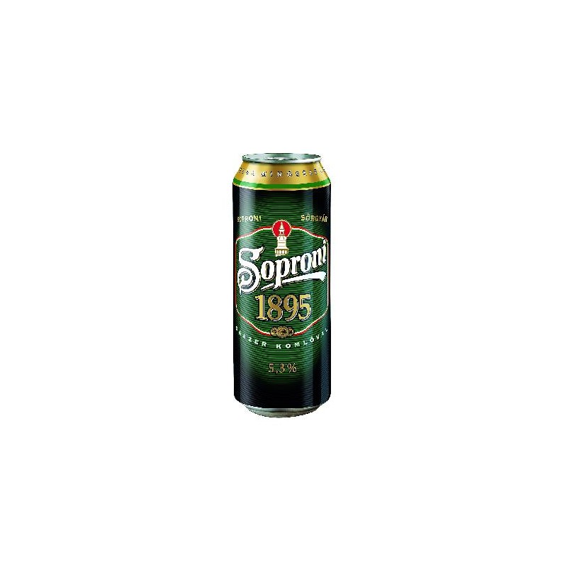 Soproni 0,5l dobozos sör 1895, DRS