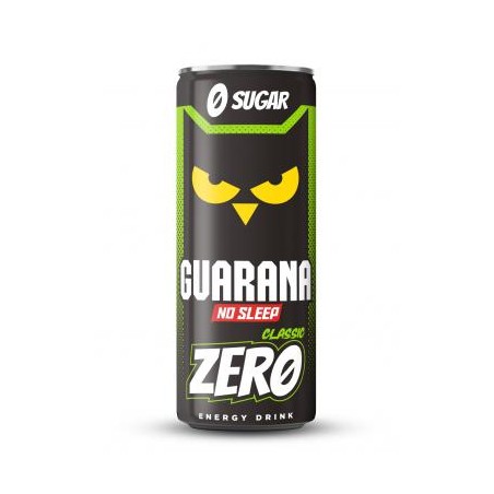 Guarana No Sleep Classic Zero tuttifrutti ízű, cukormentes, szénsavas energiaital 250 ml, DRS