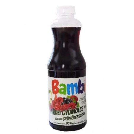 Bambi light erdei gyüm. szörp 50% 1l DRS