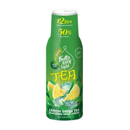 FruttaMax Bubble12 Light Citromos zöld tea ízű gyümölcsszörp 500ml, DRS