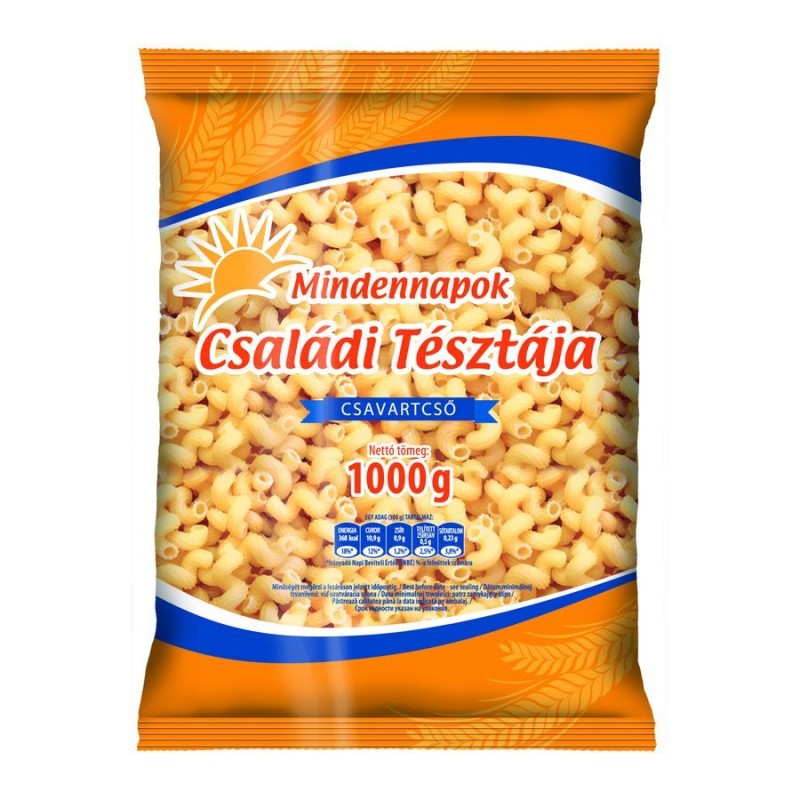 Izsáki Mindennapok Családi Tésztája Csavartcso - 1000g