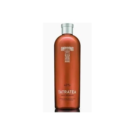 Tatratea 42% Őszibarackos Tea Likőr 0,7l+2 pohár, díszdoboz,  DRS