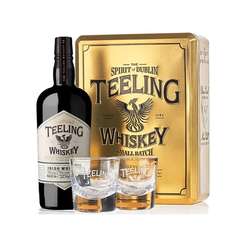 Teeling whiskey small batch 46% 0,7l + 2 pohár, díszdoboz, DRS