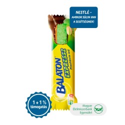 Balaton Expressz étcsokoládéval mártott pisztácia ízű szelet karamellel 35 g