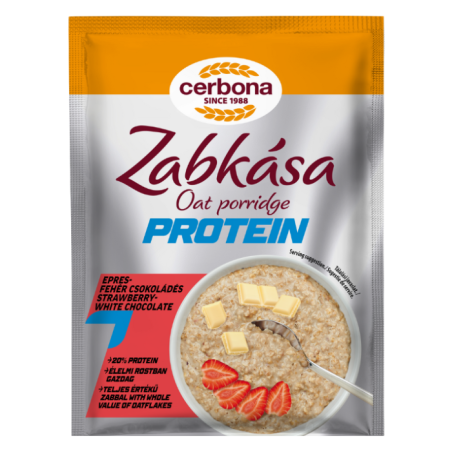 Cerbona zabkása prot. eper-fehér csok.60g