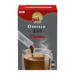 Douwe Egberts Omnia 3in1 Classic kávéitalpor kávéfehérítővel cukorral 20 x 11,1 g (222 g)
