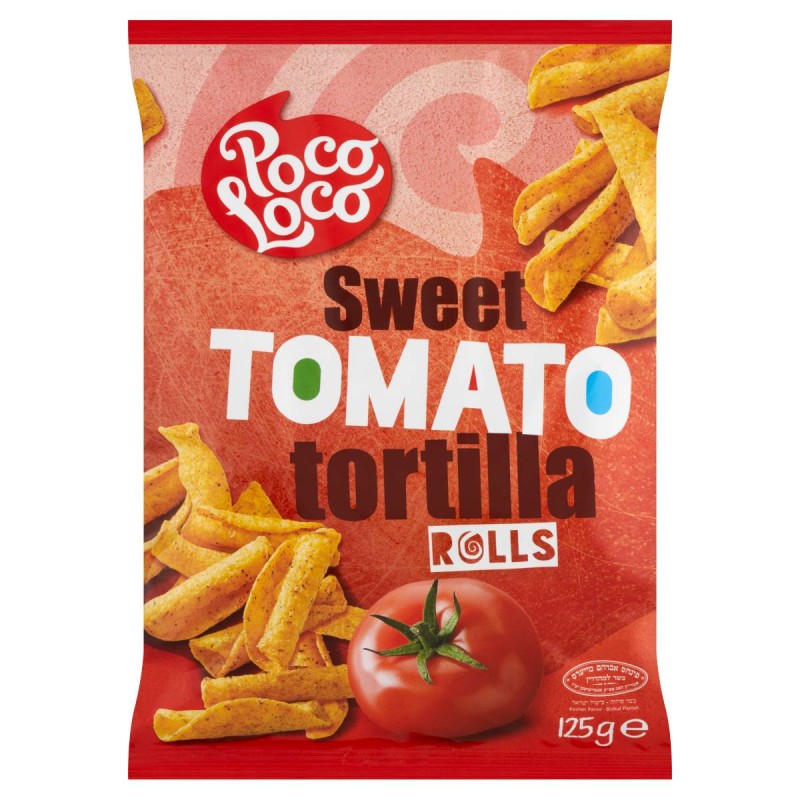 Poco Loco Tortilla Rolls paradicsomos ízesítéssel 125 g