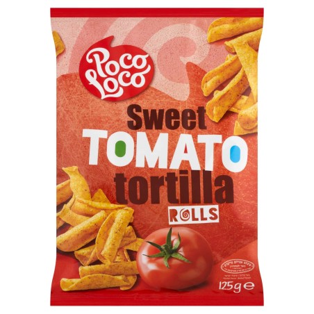 Poco Loco Tortilla Rolls paradicsomos ízesítéssel 125 g