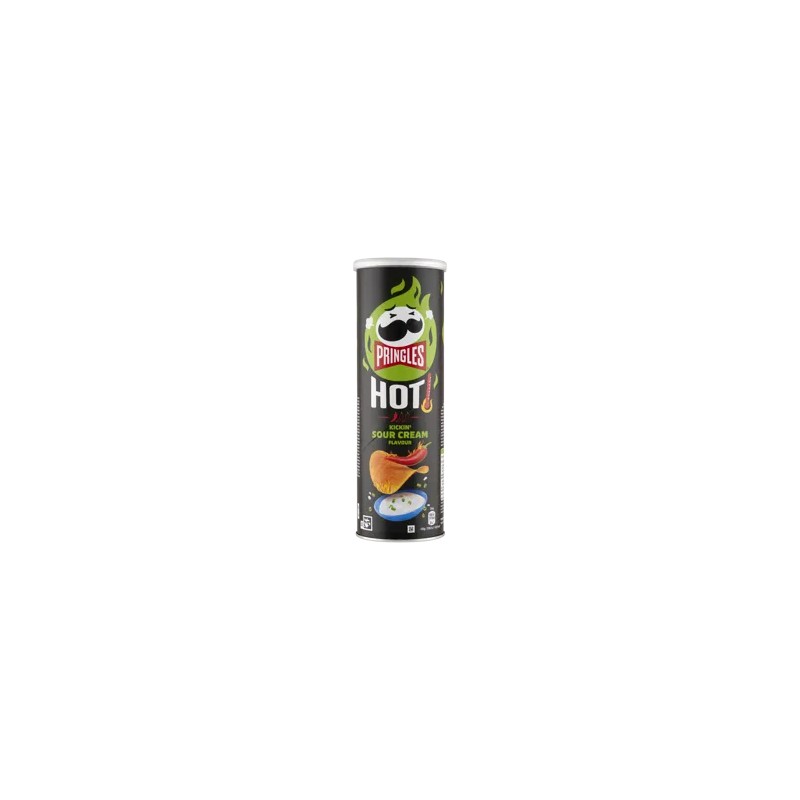 Pringles Hot Kickin’ tejfölös ízesítésű sós snack 160 g
