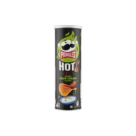 Pringles Hot Kickin’ tejfölös ízesítésű sós snack 160 g