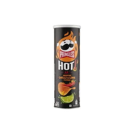 Pringles Hot Mexican chili és lime ízesítésű sós snack 160 g