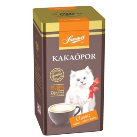 SZERENCSI CICÁS KAKAÓPOR FÉMDOBOZOS 15-18% 350G SZERENCSI CICÁS KAKAÓPOR FÉMDOBOZOS 15-18% 350G