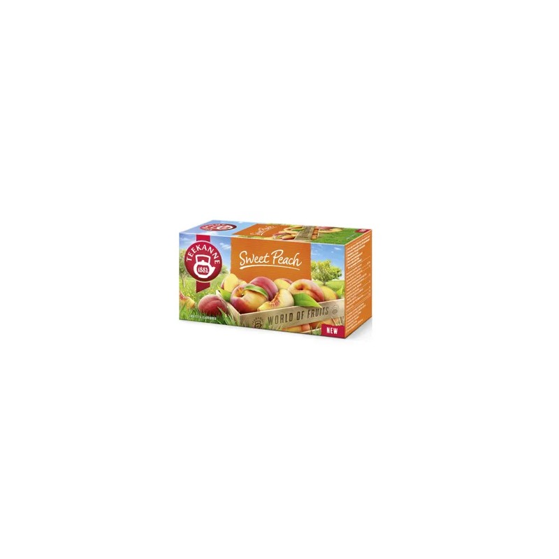 Teekanne Sweet Peach őszibarack ízesítésű gyümölcstea keverék 20 filter 45 g