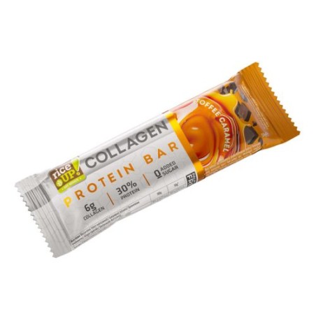 Rice Up fehérjeszelet kollegénnel Toffee karamell ízu - 50g