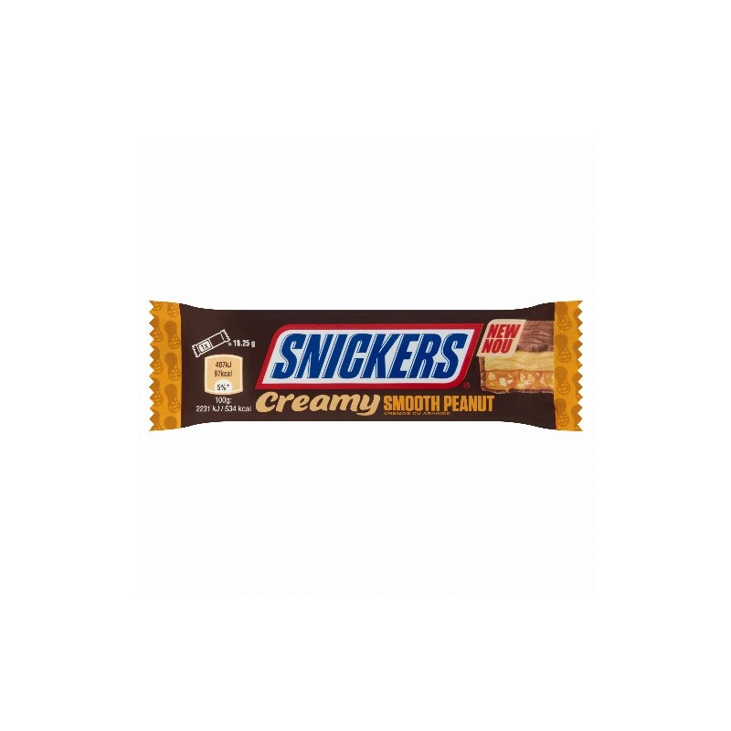 Snickers Creamy tejcsokoládé földimogyorókrémmel karamellával 2 x 18,25 g (36,5 g)