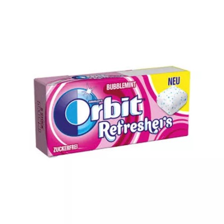 Orbit Refreshers Bubblemint gyümölcs- és mentaízű cukormentes rágógumi édesítőszerrel 17,9 g
