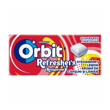 Orbit Refreshers eper- és citromízű cukormentes rágógumi édesítőszerrel 17,9 g