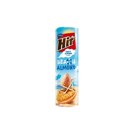 Bahlsen Hit Beach Almond keksz sós mandula ízű töltelékkel 220g