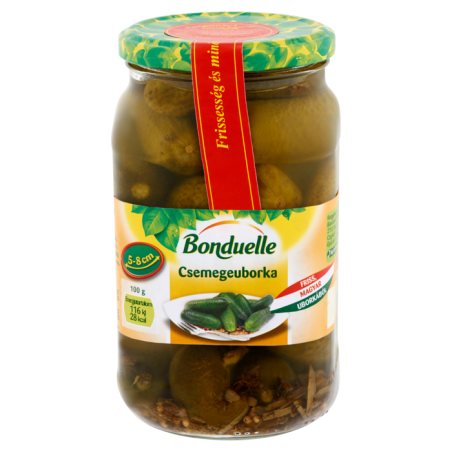 Bonduelle csemegeuborka 5-8cm 680g/370g