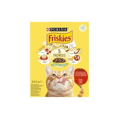 Friskies száraz macskaeledel marhával, csirkével és zöldségekkel 300 g