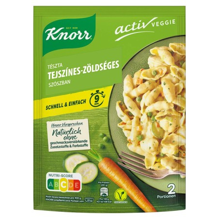 Knorr Spaghetteria tészta tejszínes-zöldséges szószban 155 g