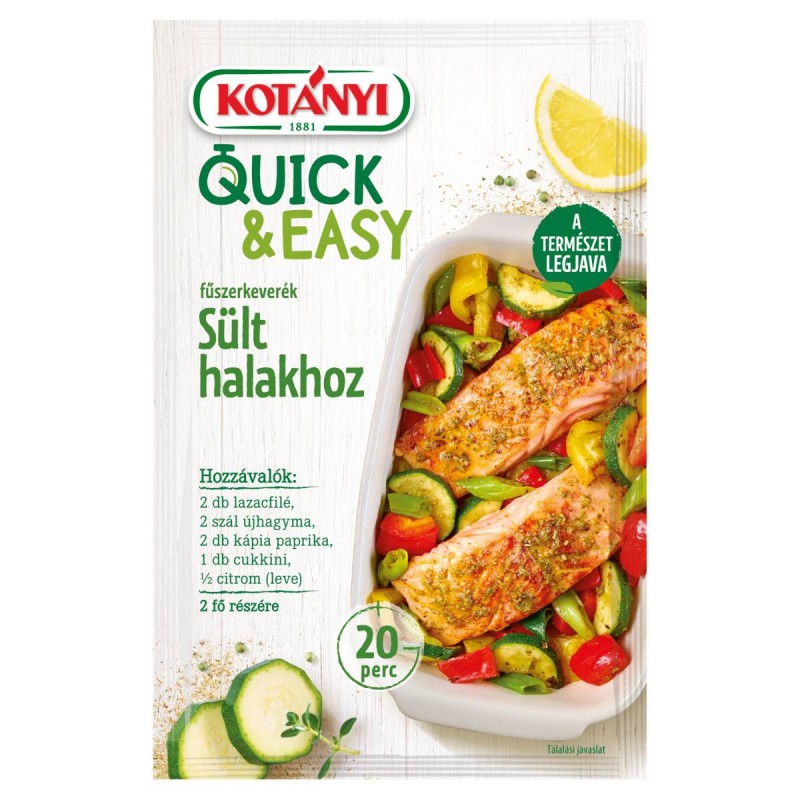 Kotányi Quick & Easy fűszerkeverék sült halakhoz 20g
