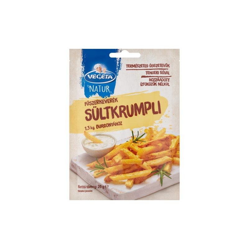 Vegeta Natur Ropogós szalmakrumpli fűszerkeverék 20g