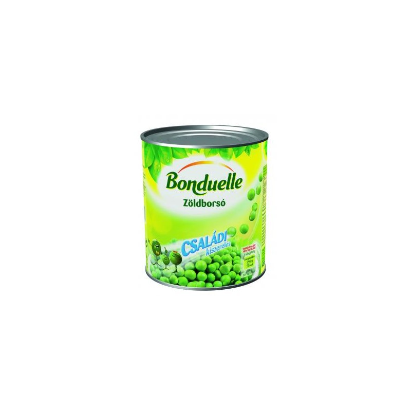 Bonduelle zöldborsó családi 800g/530g