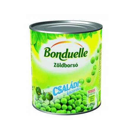 Bonduelle zöldborsó családi 800g/530g