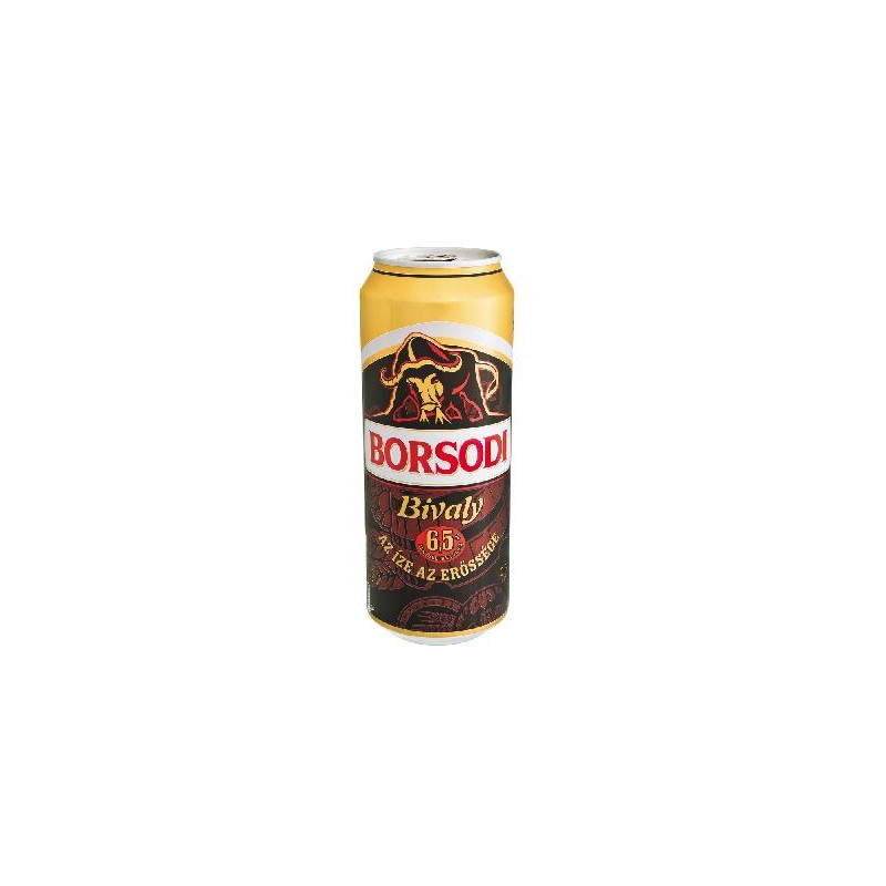 Borsodi 0,5l dobozos sör Bivaly