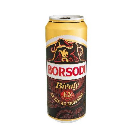 Borsodi 0,5l dobozos sör Bivaly