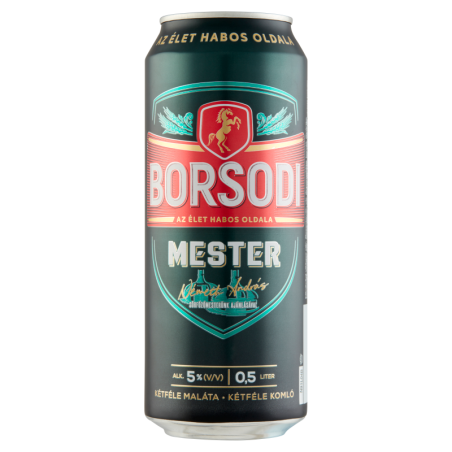 Borsodi 0,5l dobozos sör Mester