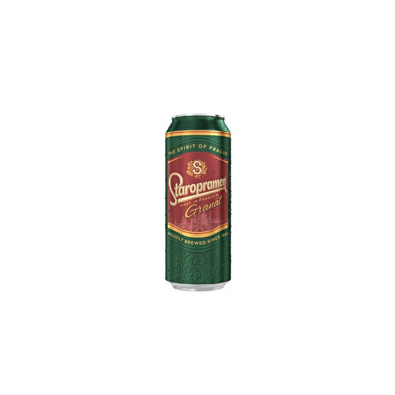 Staropramen 0,5 l dobozos sör granát 4.4%