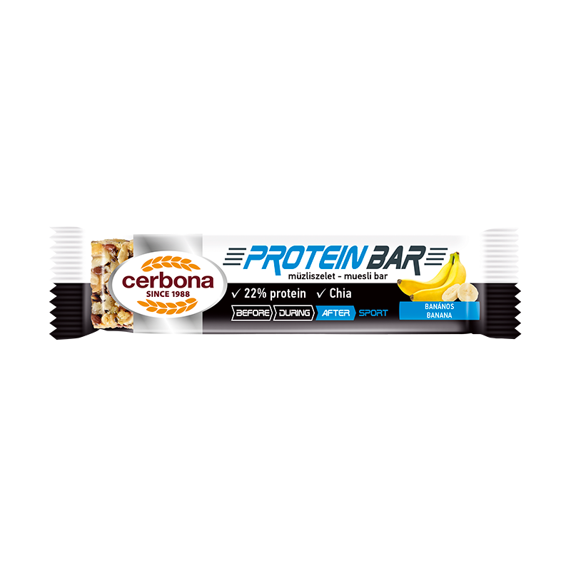 Cerbona Protein banános müzliszelet 35g