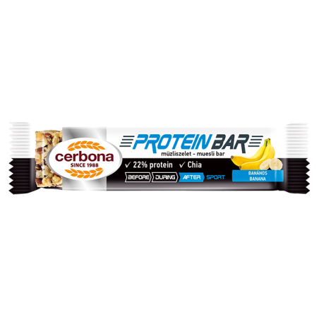 Cerbona Protein banános müzliszelet 35g