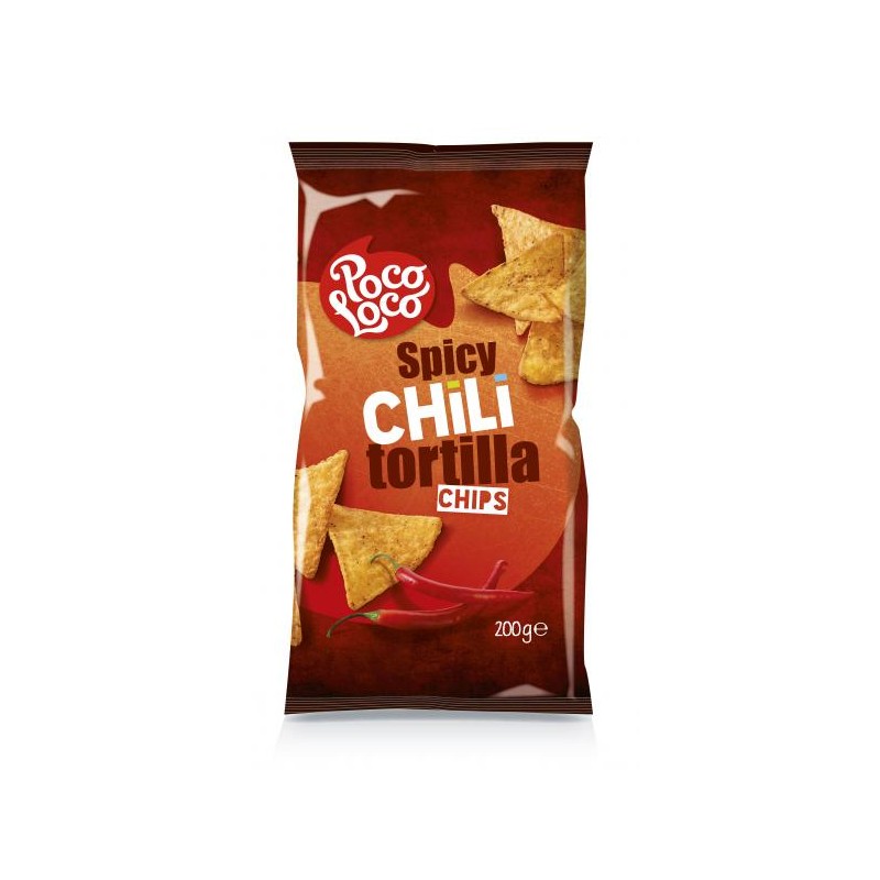 POCO LOCO TORTILLA CHIPS CHILIS 200G