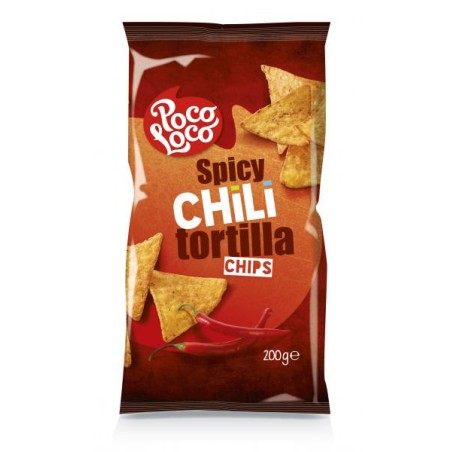 POCO LOCO TORTILLA CHIPS CHILIS 200G