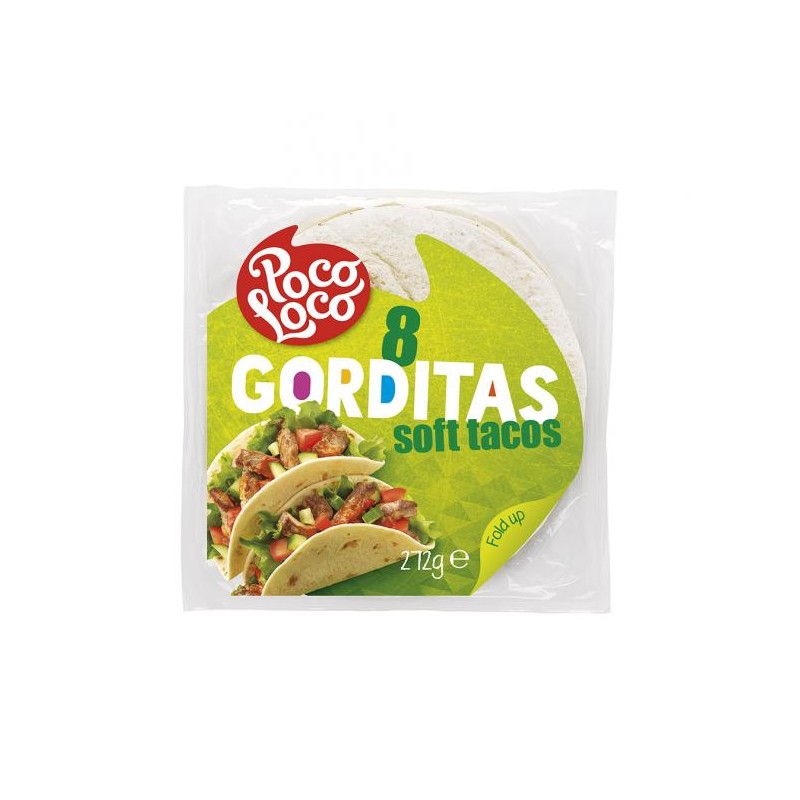 Poco Loco Gorditas lágy tortilla 272g 15cm 8db