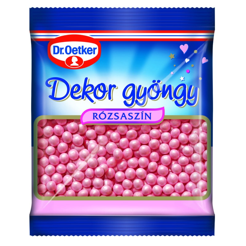 Dr.Oetker dekorgyöngy rózsaszín 30g