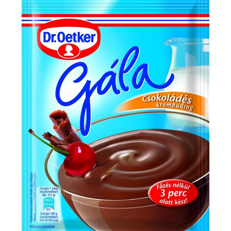 Dr.Oetker gála csokoládé krémpuding 104g