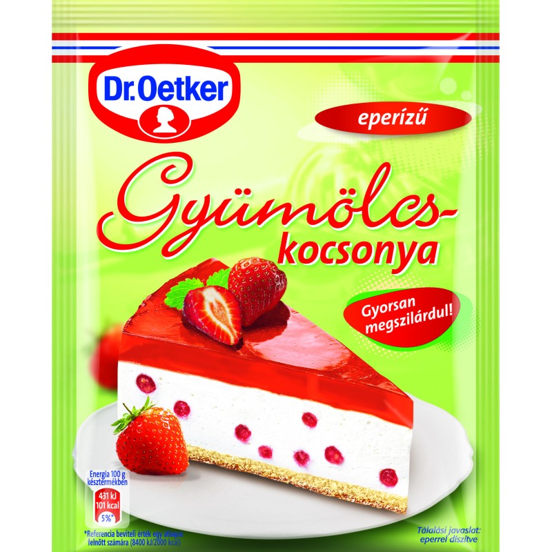 Dr.Oetker gyümölcskocsonya eper 90g