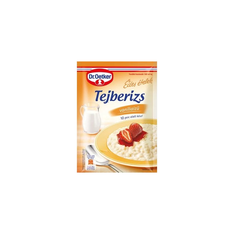 Dr.Oetker tejberizs vaníliás 125g